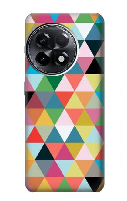 S3049 Triangles Vibrant Colors Case For OnePlus 11R