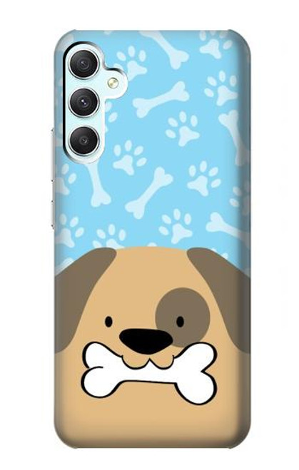 S2669 Cute Dog Paws Bones Cartoon Case For Samsung Galaxy A34 5G
