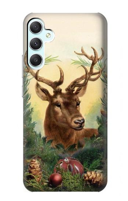 S2841 Vintage Reindeer Christmas Case For Samsung Galaxy A34 5G