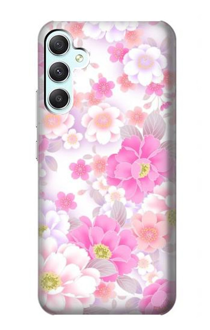 S3036 Pink Sweet Flower Flora Case For Samsung Galaxy A34 5G