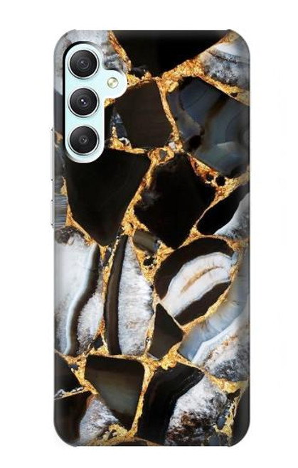 S3419 Gold Marble Graphic Print Case For Samsung Galaxy A34 5G
