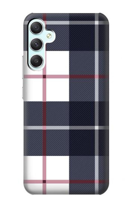 S3452 Plaid Fabric Pattern Case For Samsung Galaxy A34 5G