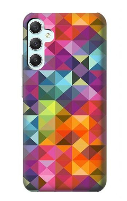 S3477 Abstract Diamond Pattern Case For Samsung Galaxy A34 5G