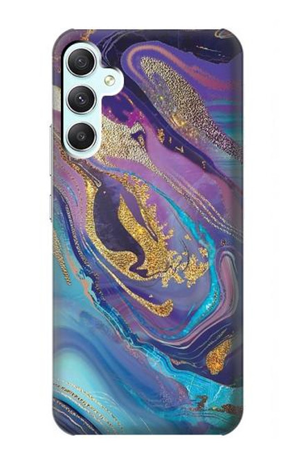 S3676 Colorful Abstract Marble Stone Case For Samsung Galaxy A34 5G