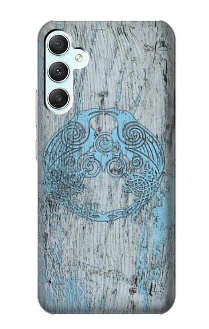 S3829 Huginn And Muninn Twin Ravens Norse Case For Samsung Galaxy A34 5G