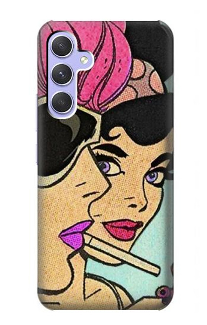 S3171 Girls Pop Art Case For Samsung Galaxy A54 5G