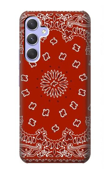 S3355 Bandana Red Pattern Case For Samsung Galaxy A54 5G