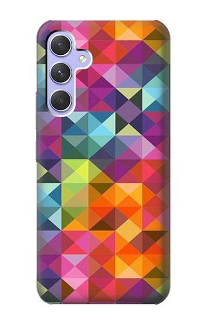 S3477 Abstract Diamond Pattern Case For Samsung Galaxy A54 5G