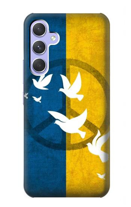 S3857 Peace Dove Ukraine Flag Case For Samsung Galaxy A54 5G