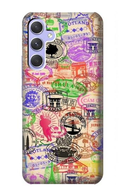 S3904 Travel Stamps Case For Samsung Galaxy A54 5G