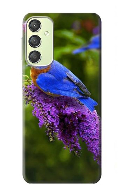 S1565 Bluebird of Happiness Blue Bird Case For Samsung Galaxy A24 4G