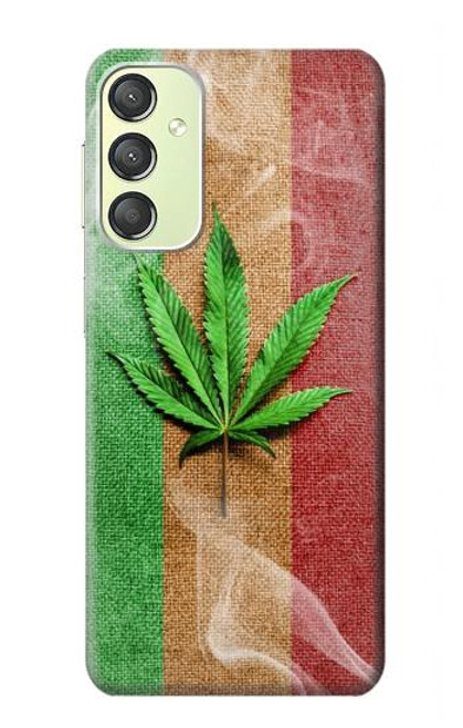 S2109 Smoke Reggae Rasta Flag Case For Samsung Galaxy A24 4G