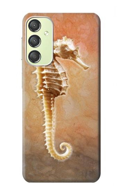 S2674 Seahorse Skeleton Fossil Case For Samsung Galaxy A24 4G