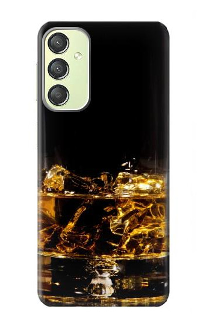 S2742 Ice Whiskey Whisky Glass Case For Samsung Galaxy A24 4G