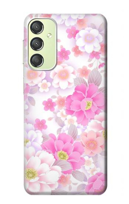 S3036 Pink Sweet Flower Flora Case For Samsung Galaxy A24 4G