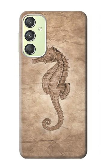 S3214 Seahorse Skeleton Fossil Case For Samsung Galaxy A24 4G