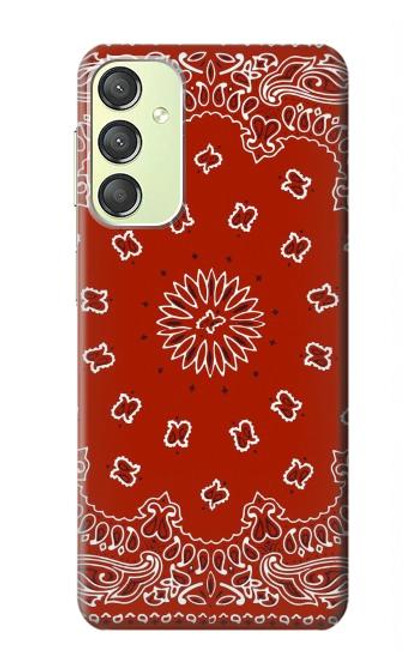 S3355 Bandana Red Pattern Case For Samsung Galaxy A24 4G