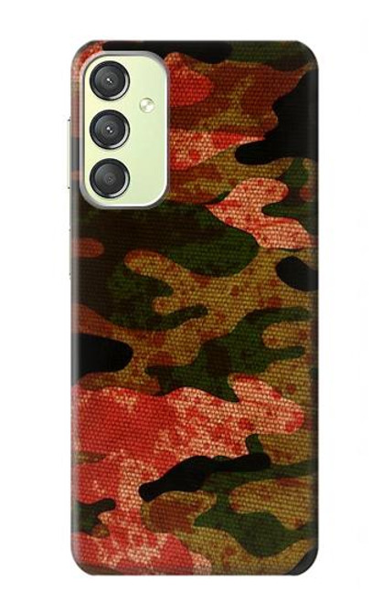 S3393 Camouflage Blood Splatter Case For Samsung Galaxy A24 4G
