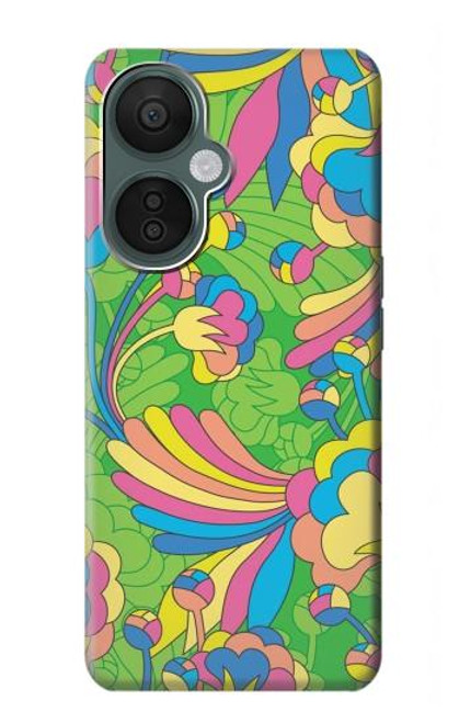 S3273 Flower Line Art Pattern Case For OnePlus Nord CE 3 Lite, Nord N30 5G