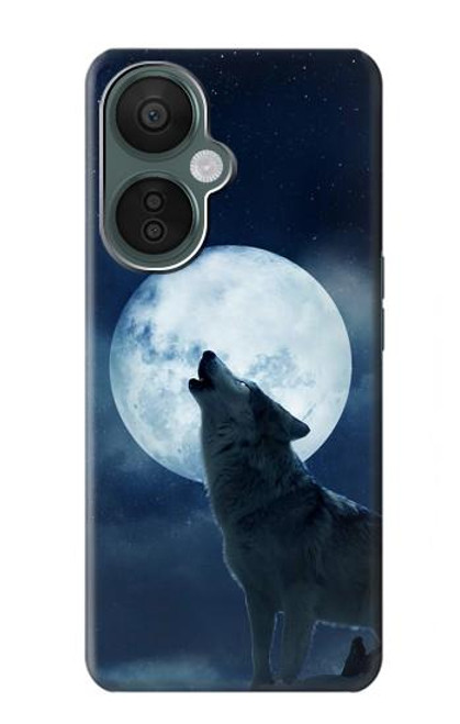S3693 Grim White Wolf Full Moon Case For OnePlus Nord CE 3 Lite, Nord N30 5G