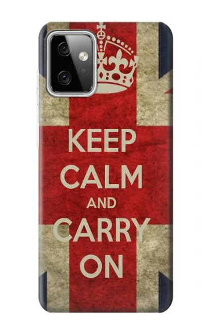 S0674 Keep Calm and Carry On Case For Motorola Moto G Power (2023) 5G