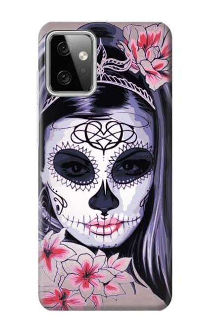 S3821 Sugar Skull Steam Punk Girl Gothic Case For Motorola Moto G Power (2023) 5G