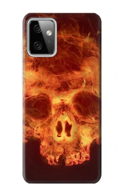 S3881 Fire Skull Case For Motorola Moto G Power (2023) 5G