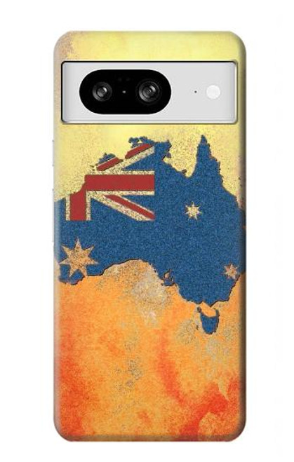 S2494 Australia Flag Map Rock Texture Case For Google Pixel 8