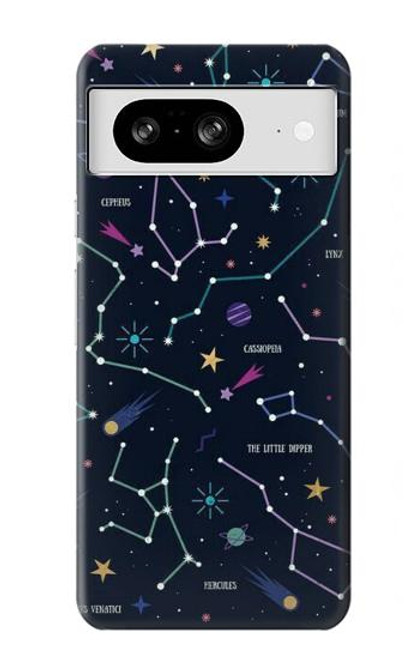 S3220 Star Map Zodiac Constellations Case For Google Pixel 8