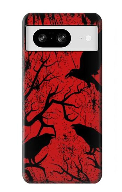 S3325 Crow Black Blood Tree Case For Google Pixel 8