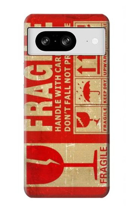 S3552 Vintage Fragile Label Art Case For Google Pixel 8