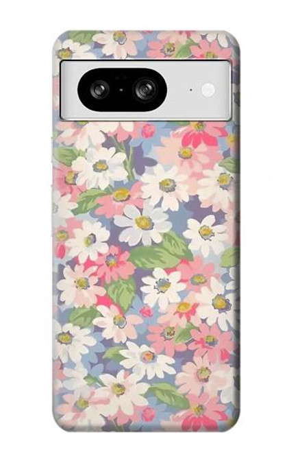 S3688 Floral Flower Art Pattern Case For Google Pixel 8