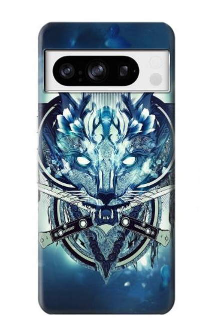 S1135 Wolf with knives Rock Case For Google Pixel 8 pro