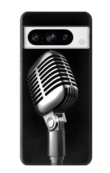 S1672 Retro Microphone Jazz Music Case For Google Pixel 8 pro