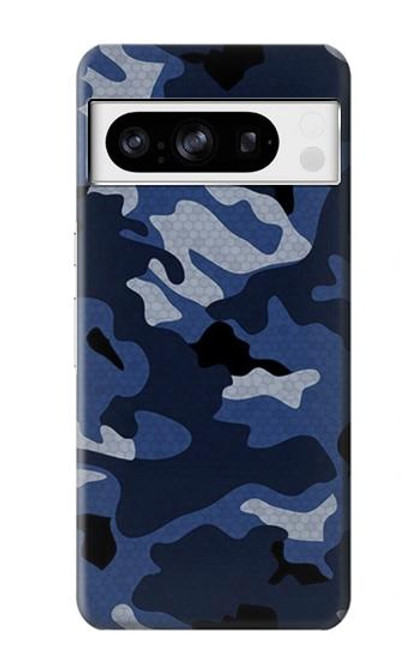 S2959 Navy Blue Camo Camouflage Case For Google Pixel 8 pro