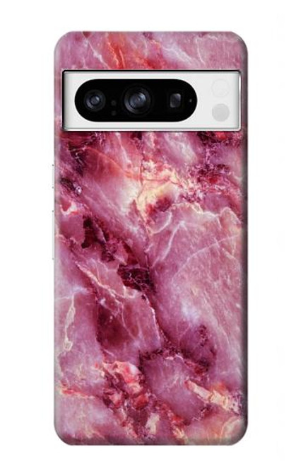 S3052 Pink Marble Graphic Printed Case For Google Pixel 8 pro