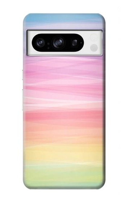 S3507 Colorful Rainbow Pastel Case For Google Pixel 8 pro