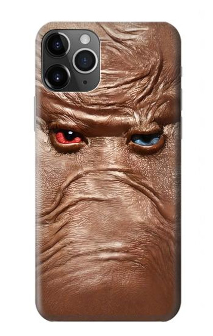 S3940 Leather Mad Face Graphic Paint Case For iPhone 11 Pro