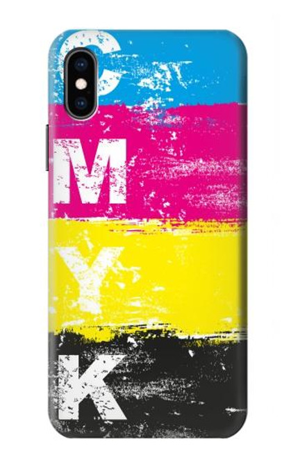 S3930 Cyan Magenta Yellow Key Case For iPhone X, iPhone XS