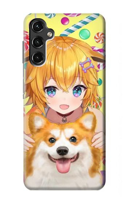 S3918 Baby Corgi Dog Corgi Girl Candy Case For Samsung Galaxy A14 5G