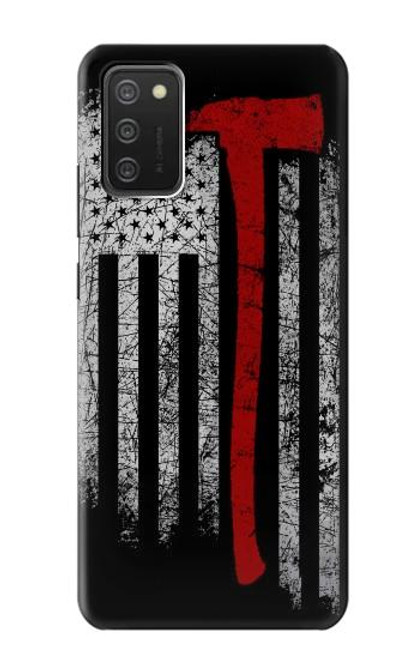 S3958 Firefighter Axe Flag Case For Samsung Galaxy A03S