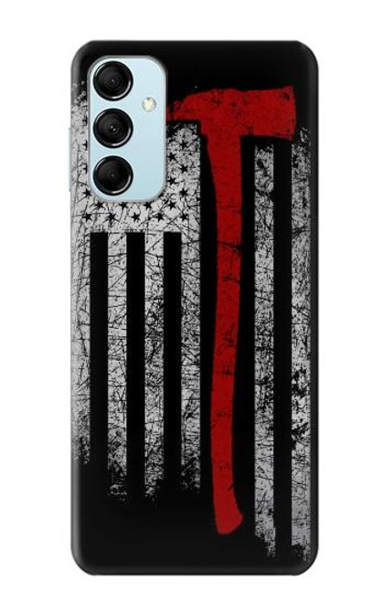 S3958 Firefighter Axe Flag Case For Samsung Galaxy M14