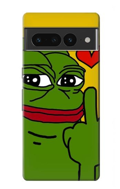 S3945 Pepe Love Middle Finger Case For Google Pixel 7 Pro