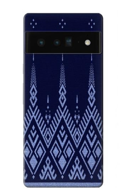 S3950 Textile Thai Blue Pattern Case For Google Pixel 6 Pro