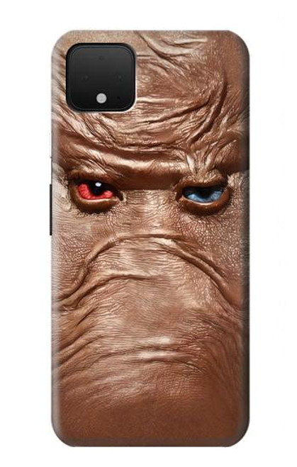 S3940 Leather Mad Face Graphic Paint Case For Google Pixel 4