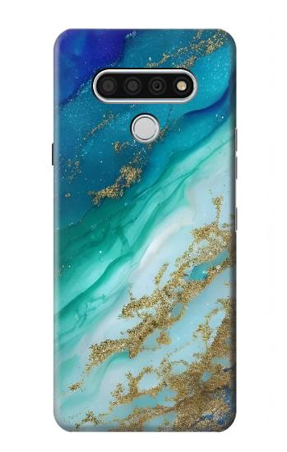 S3920 Abstract Ocean Blue Color Mixed Emerald Case For LG Stylo 6