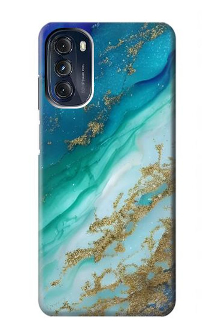 S3920 Abstract Ocean Blue Color Mixed Emerald Case For Motorola Moto G 5G (2023)