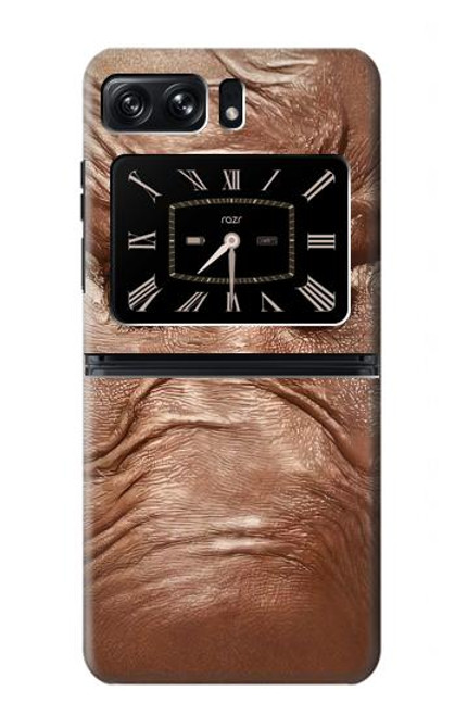 S3940 Leather Mad Face Graphic Paint Case For Motorola Moto Razr 2022