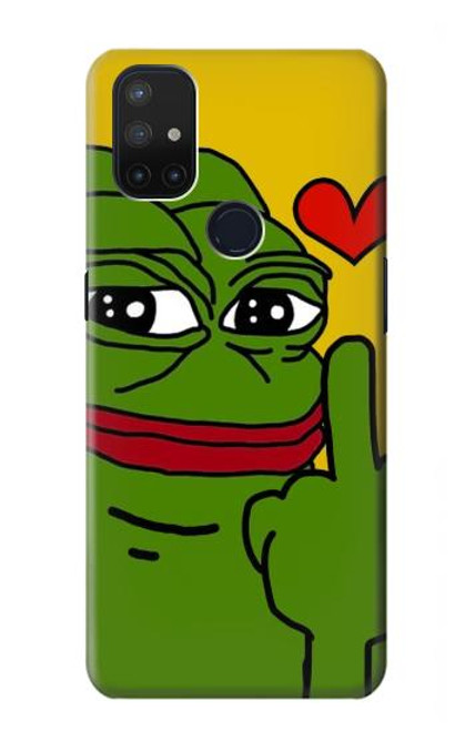 S3945 Pepe Love Middle Finger Case For OnePlus Nord N10 5G