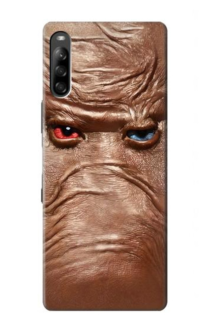 S3940 Leather Mad Face Graphic Paint Case For Sony Xperia L4